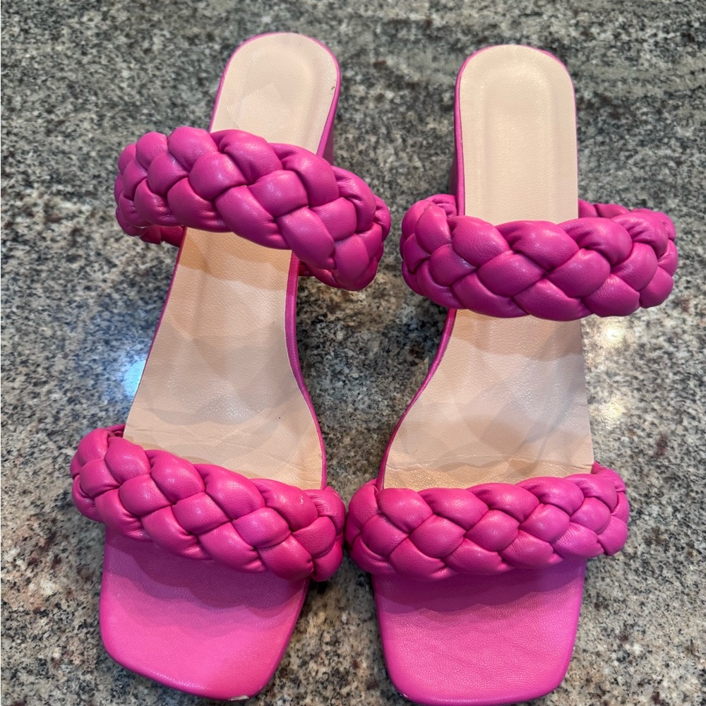 Braided Pink Women's Sandals Sz 9